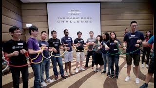 The magic rope challenge team building game for corporate event Bangkok Thailand [upl. by Aroda672]