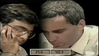 A Thriller Anand Vs Kasparov  1996 Blitz Chess Final [upl. by Kcirddec]