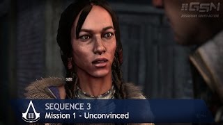 Assassins Creed 3  Sequence 3  Mission 1  Unconvinced 100 Sync [upl. by Ecnerewal]