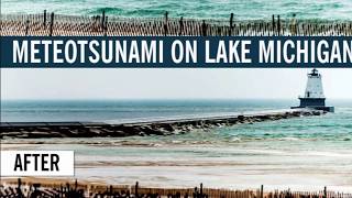 Tsunami seiche on lake michigan [upl. by Gnort]