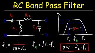 RC Band Pass Filters  How To Design The Circuit [upl. by Madden]