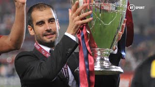 In Focus Pep Guardiola celebrates winning his first Champions League final in 2009 🔵🔴 [upl. by Einrae819]