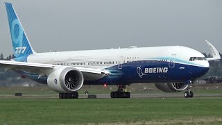 Boeing 777X7779 N779XW Takeoffs and Landings at Portland Airport PDX [upl. by Aitercul928]