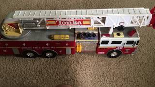 Funrise Tonka Motorized Fire Truck Overview [upl. by Annaujat1]