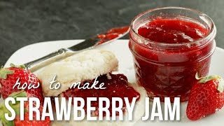 How to Make Strawberry Jam Homemade Small Batch Preserves Recipe [upl. by Eibor]