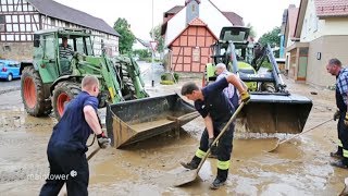 Heftige Schäden nach schwerem Unwetter [upl. by Delaine]