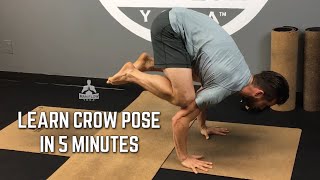 Learn Crow Pose in 5 Minutes  yogaformen [upl. by Aennaej800]