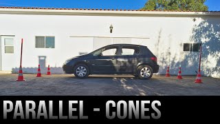 How To Parallel Park Between Cones  Part 1 [upl. by Jecon]