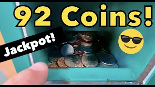 92 Coins Found In A Coinstar Machine Jackpot [upl. by Bruning94]