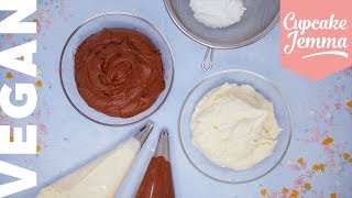 The Best VEGAN Buttercream Recipe amp Tutorial  Cupcake Jemma [upl. by Ashley]