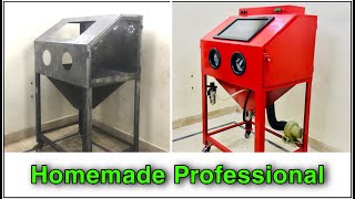 Homemade Professional Sandblasting Cabinet  DIY [upl. by Adnuahs]