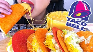 ASMR CHEESY TACO BELL FIERY amp NACHO TACOS  ASMR Phan [upl. by Rialb]