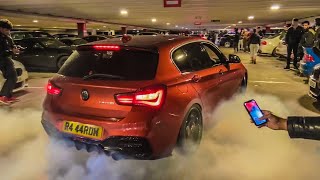 Stage 2 BMW M140i  BURNOUTS POPS AND BANGS [upl. by Feledy]