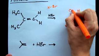 Alkene  HBr Reaction  Alkyl bromide [upl. by Ynatirb]