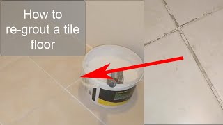 How to regrout tiles [upl. by Ainsworth]