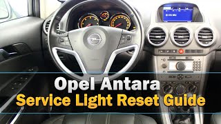 Opel Antara Service Light Reset [upl. by Imoyik]