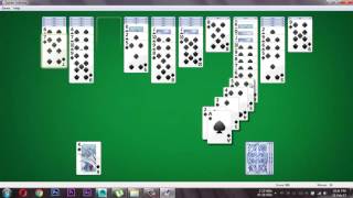 Spider Solitaire Windows 7 [upl. by Chloris]