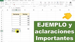 Como hacer un PRONOSTICO en EXCEL 👉 función pronóstico [upl. by Neelrahs640]