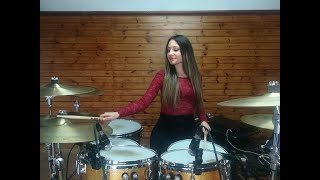 DEEP PURPLE  FIREBALL  DRUM COVER by CHIARA COTUGNO [upl. by Helprin893]