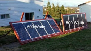 DIY Ground mounted Solar Panels with adjustable angles [upl. by Sito]