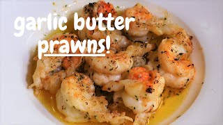 Garlic Butter Prawns  Quick amp Simple 5 Minute Recipe  Keto  Low Carb [upl. by Dloreg566]