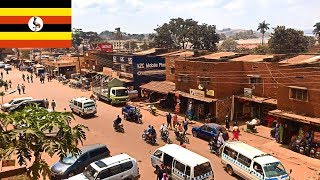 Uganda Jinja town  city tour street scenery daily life impressions [upl. by Northway]