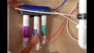 PureBlue H2O 3Stage Reverse Osmosis System Installation [upl. by Anniahs529]