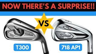 Now Theres A Surprise Titleist T300 Iron VS 718 AP1 Iron [upl. by Atilek]