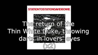 Station to Station  David Bowie  Lyrics [upl. by Colton]