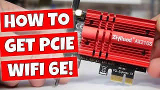 How To ADD Wifi 6E To Your PC For FASTER Internet Speeds Intel AX210S From Ziyituod [upl. by Matthaus947]