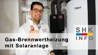 GasBrennwertheizung mit Solaranlage [upl. by Namialus]