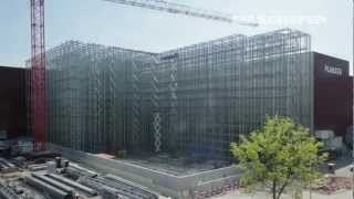 Construction of a Clad Rack High Bay Warehouse in Fast Motion [upl. by Gonagle]