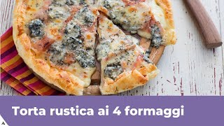 TORTA RUSTICA AI 4 FORMAGGI pronta in 20 minuti [upl. by Eehtomit208]