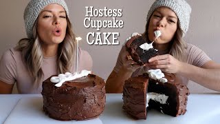 Hostess Cupcake Cake MUKBANG Birthday Cake Celebration Sugar Free  Gluten Free 😱 [upl. by Enyrhtak363]