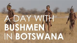 Spend a Day with Bushmen in Botswana  Rhino Africa [upl. by Nomyar]