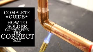 How to Solder Copper Pipe The CORRECT Way  GOT2LEARN [upl. by Sirap63]