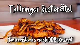 Thüringer Rostbrätel Rezept von dor Muddi  Grillfleisch nach DDRArt [upl. by Gary420]