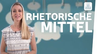 Rhetorische Mittel erkennen I musstewissen Deutsch [upl. by Zilef]