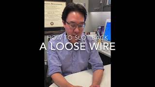 How To Place Back a Braces Wire [upl. by Joelly]