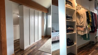 How to Build a Room Divider Closet [upl. by Atiekal]