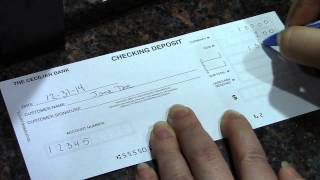 How To Complete A Deposit Ticket [upl. by Ertnom]