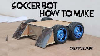 Soccer Bot how to make  DIY  Arduino  Robot  Robo football [upl. by Sebbie]