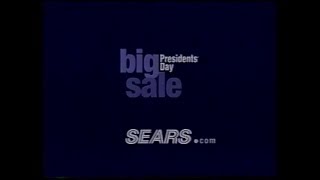 Sears  Big Presidents Day Sale Commercial 2002 [upl. by Penny534]