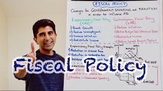 Y1 30 Fiscal Policy  Government Spending and Taxation [upl. by Ecirtel]