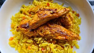 Nandos Style Chicken Strips amp Rice [upl. by Cuttler]