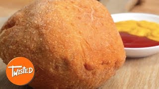 How To Make A Deep Fried Burger  Incredible Burger Recipes  Twisted [upl. by Adis]