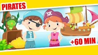 Pirates Song  Kids Song  60Mins Nursery Rhymes for Children [upl. by Danyluk588]