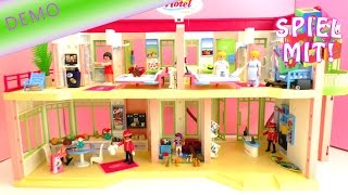 Playmobil Hotel Aufbau  Wir richten unser Ferienhotel schön ein [upl. by Alleuol85]