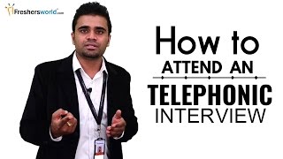 HOW TO ATTEND A TELEPHONIC INTERVIEW FOR FRESHERS  INTERVIEW TIPS [upl. by Martica]