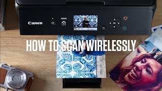 Canon PIXMA TS Series How to scan wirelessly [upl. by Barbaraanne444]